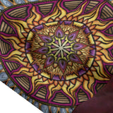 Solar Disc Mandala D Unisex Hooded Vest -100% Cotton