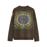 Emerald Arrows Mandala B Unisex O-neck Sweatshirt -100% Cotton