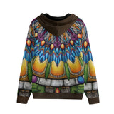 Emerald Arrows Mandala A Unisex Zip Hoodie - 100% Cotton