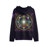 Mystic Jewel Mandala Unisex Pullover Hoodie - 100% Cotton