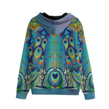 Melek Taus Mandala A Unisex Zip Hoodie - 100% Cotton