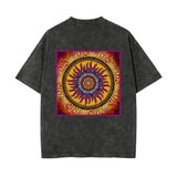 Solar Disc Mandala - Unisex Heavyweight T-shirt - 100% Cotton - 4 colors