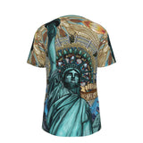 Liberty Mandala A - Men's O-Neck T-Shirt - 100% Cotton