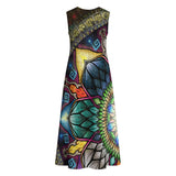 Mystic Jewel Mandala - Women's Sleeveless Dress With Pockets - 100% Cotton