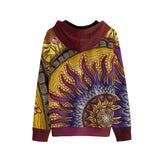 Solar Disc Mandala D - Unisex Pullover Hoodie - 100% Cotton