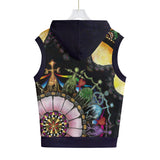 Obsidian Grandmothers Mandala D Unisex Hooded Vest -100% Cotton