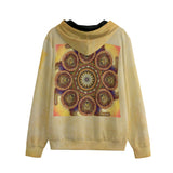 Lion Summer Mandala B Unisex Zip Hoodie - 100% Cotton