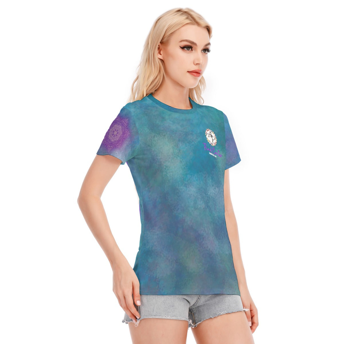 Melek Taus Mandala Women's Round Neck T-Shirt
