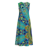 Melek Taus Mandala - Women's Sleeveless Dress With Pockets - 100% Cotton