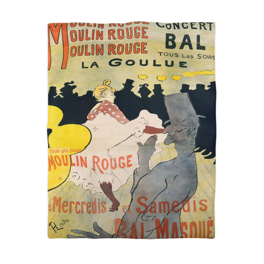 Toulouse-Lautrec, Henri - Moulin Rouge - La Goulue (1891) - Microfiber Duvet Cover