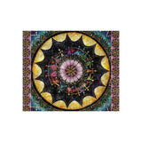 Obsidian Grandmothers Mandala - Crushed Velvet Blanket