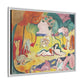 Matisse, Henri - The Joy of Life (1905) - Matte Canvas, Framed