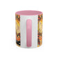 Filiger, Charles - Woman’s Head with Closed Eyes (1893) - Colorful Accent Mugs