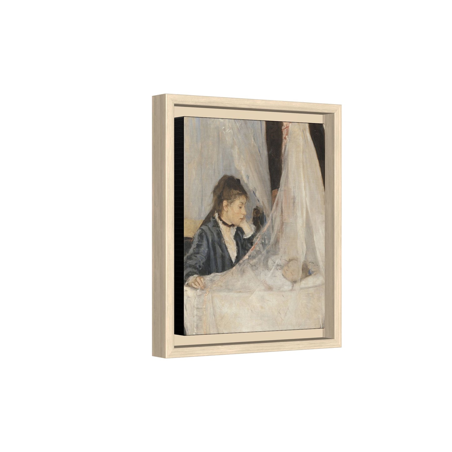 Morisot, Berthe - The Cradle (1872) - Matte Canvas, Framed