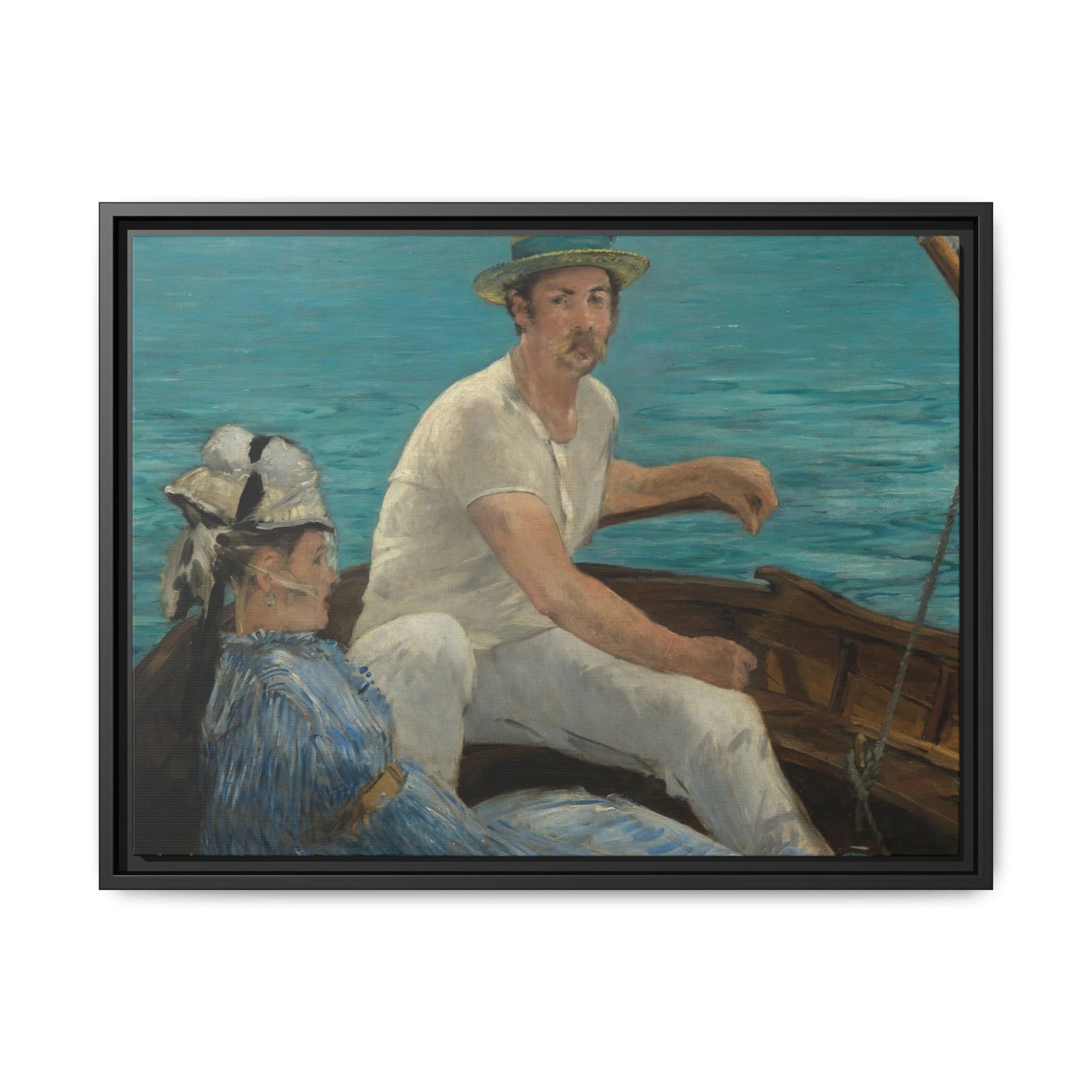 Manet, Édouard - Boating (1874) - Matte Canvas, Framed