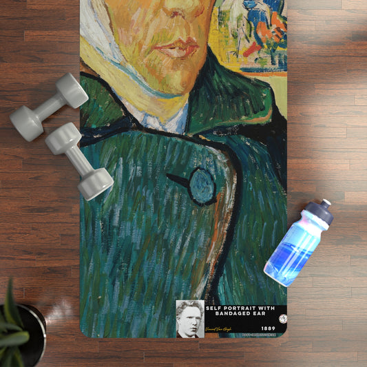 Van Gogh, Vincent - Self Portrait with Bandaged Ear (1889) - Rubber Yoga Mat