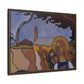 Filiger, Charles - Virgin and Two Angels (1895) - Matte Canvas, Framed