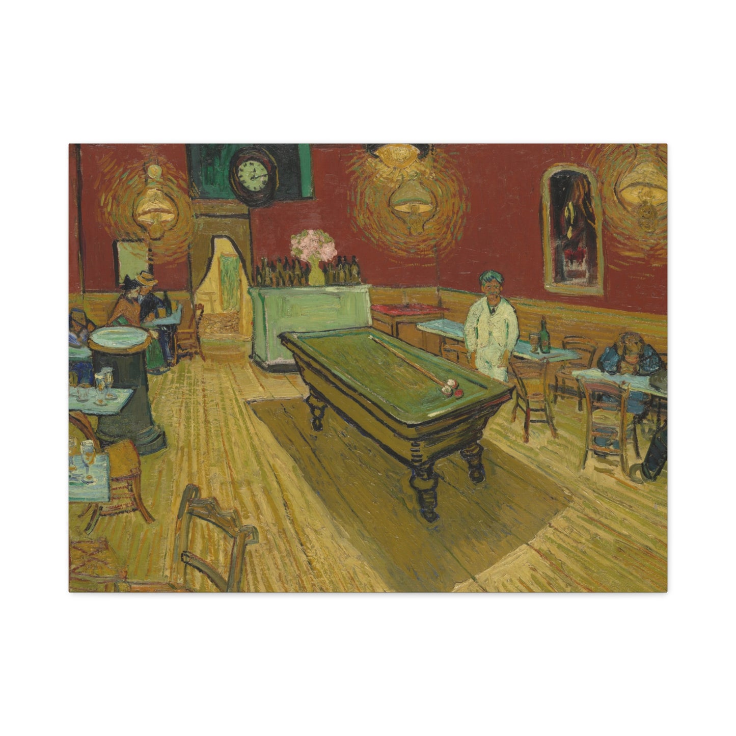 Van Gogh, Vincent - The Night Cafe (1888) - Canvas Block, unframed