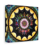 Obsidian Grandmothers Mandala A - Canvas