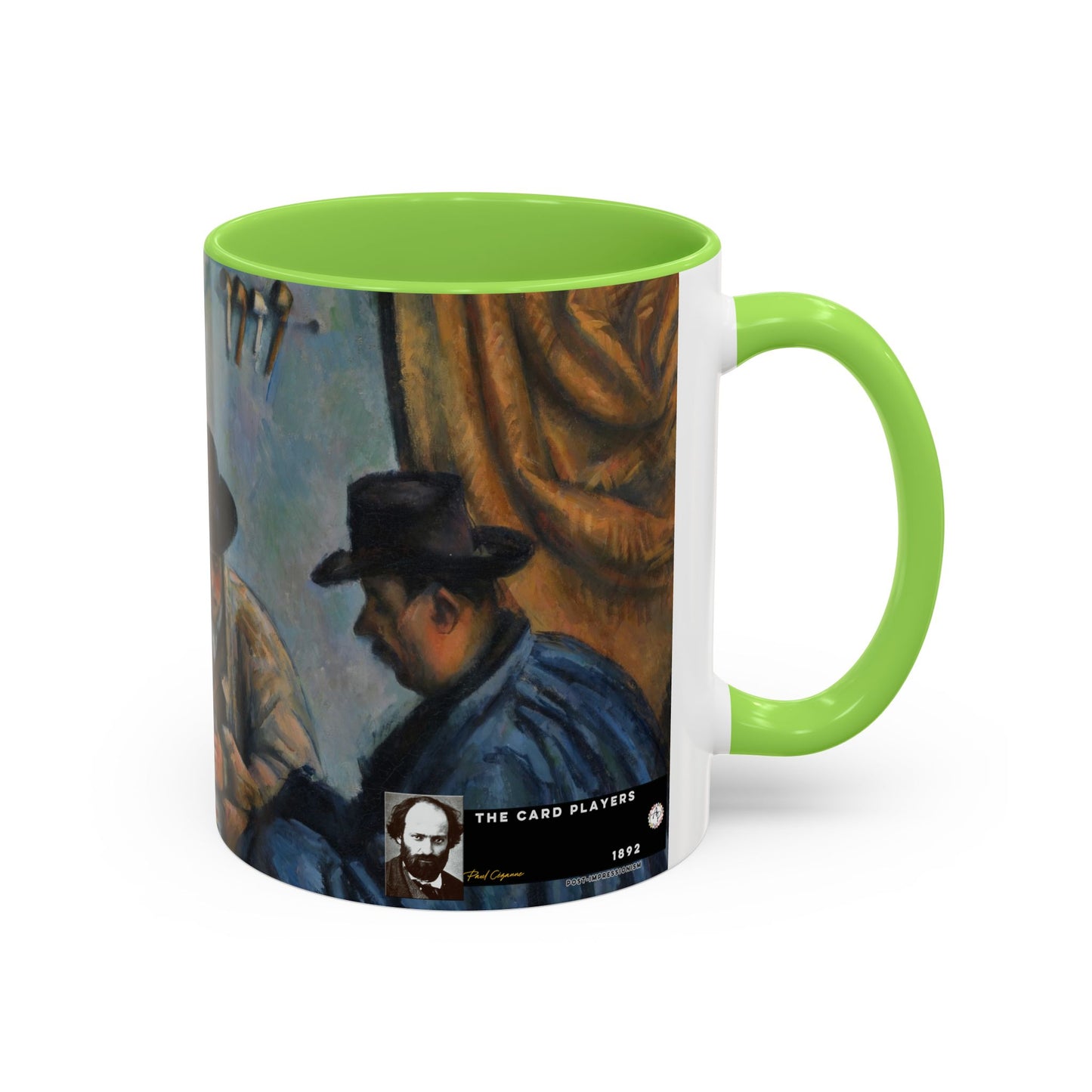 Cézanne, Paul - The Card Players (1892) - Colorful Accent Mugs