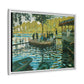 Monet, Claude - La Grenouillere (1869) - Matte Canvas, Framed