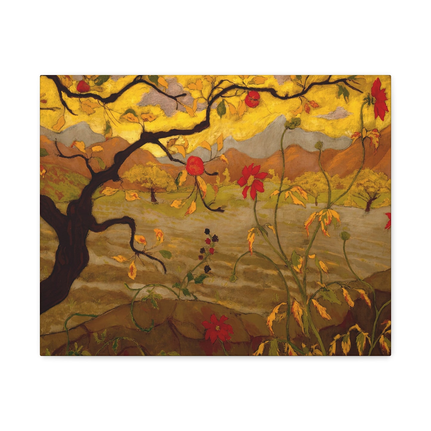 Ranson, Paul - Apple Tree with Red Fruit (1902) - Canvas Block, unframed