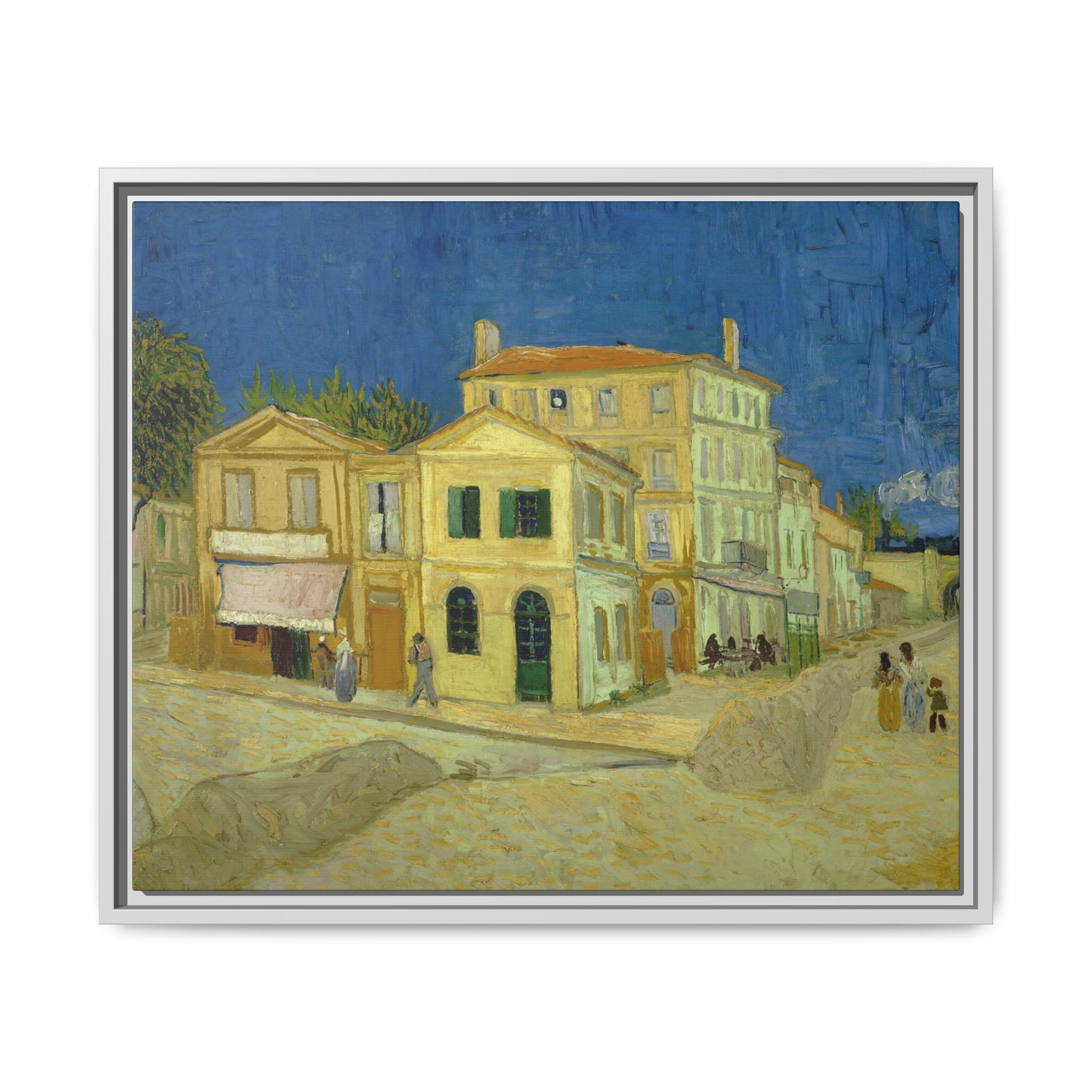 Van Gogh, Vincent - The Yellow House (1888) - Matte Canvas, Framed