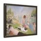 Seurat, Georges - Bathers at Asnières (1884) - Matte Canvas, Framed