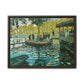 Monet, Claude - La Grenouillere (1869) - Matte Canvas, Framed