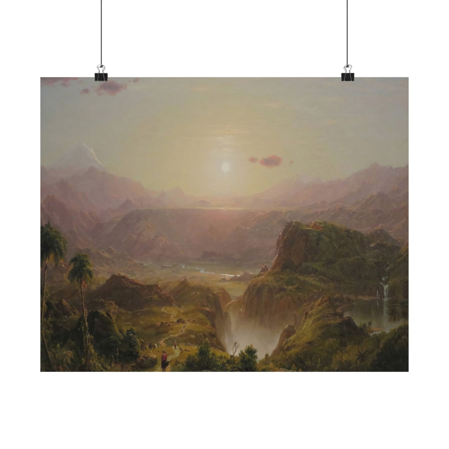 Church, Frederic Edwin - The Andes of Ecuador  (1854) - Satin Posters