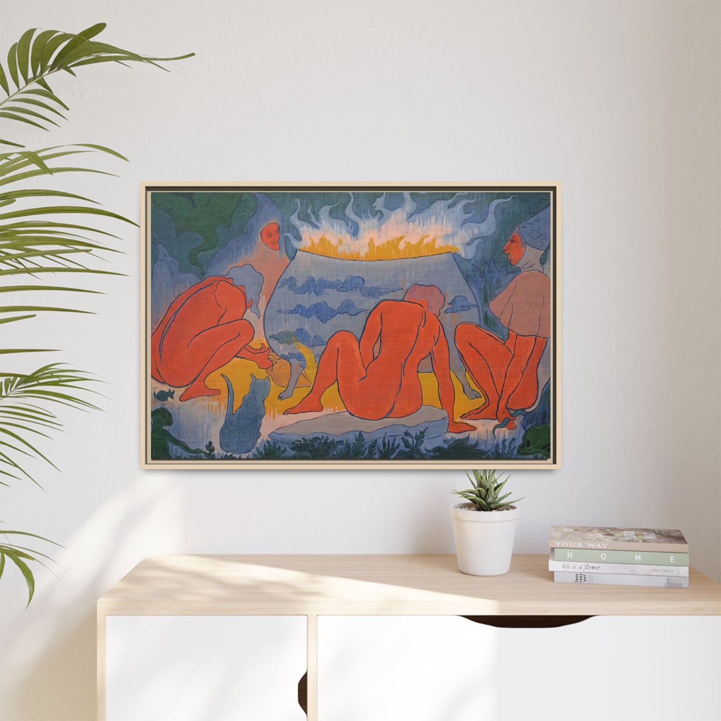 Ranson, Paul - Witches Around the Fire (1891) - Matte Canvas, Framed