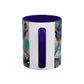 Matisse, Henri - Woman with a Hat (1905) - Colorful Accent Mugs