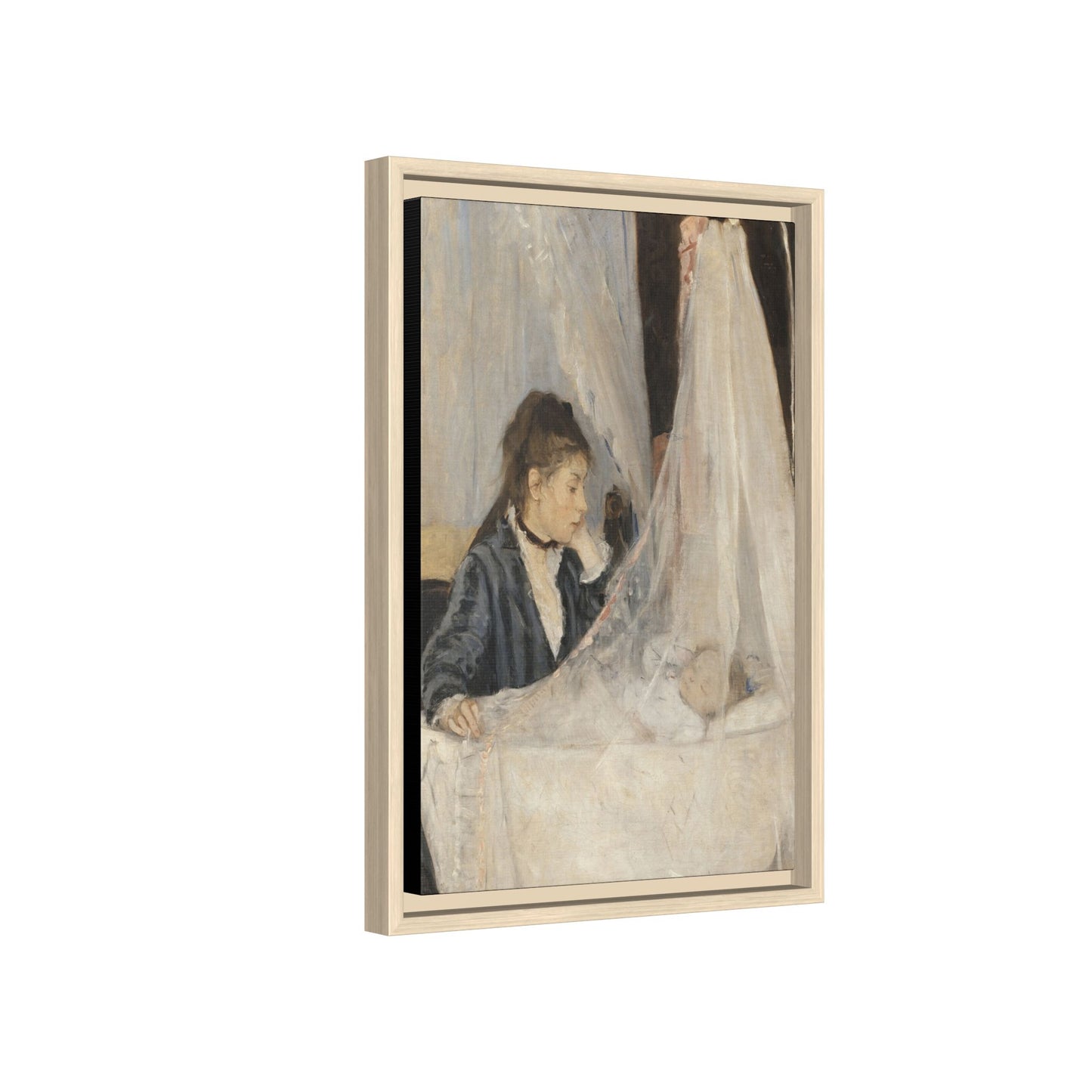 Morisot, Berthe - The Cradle (1872) - Matte Canvas, Framed