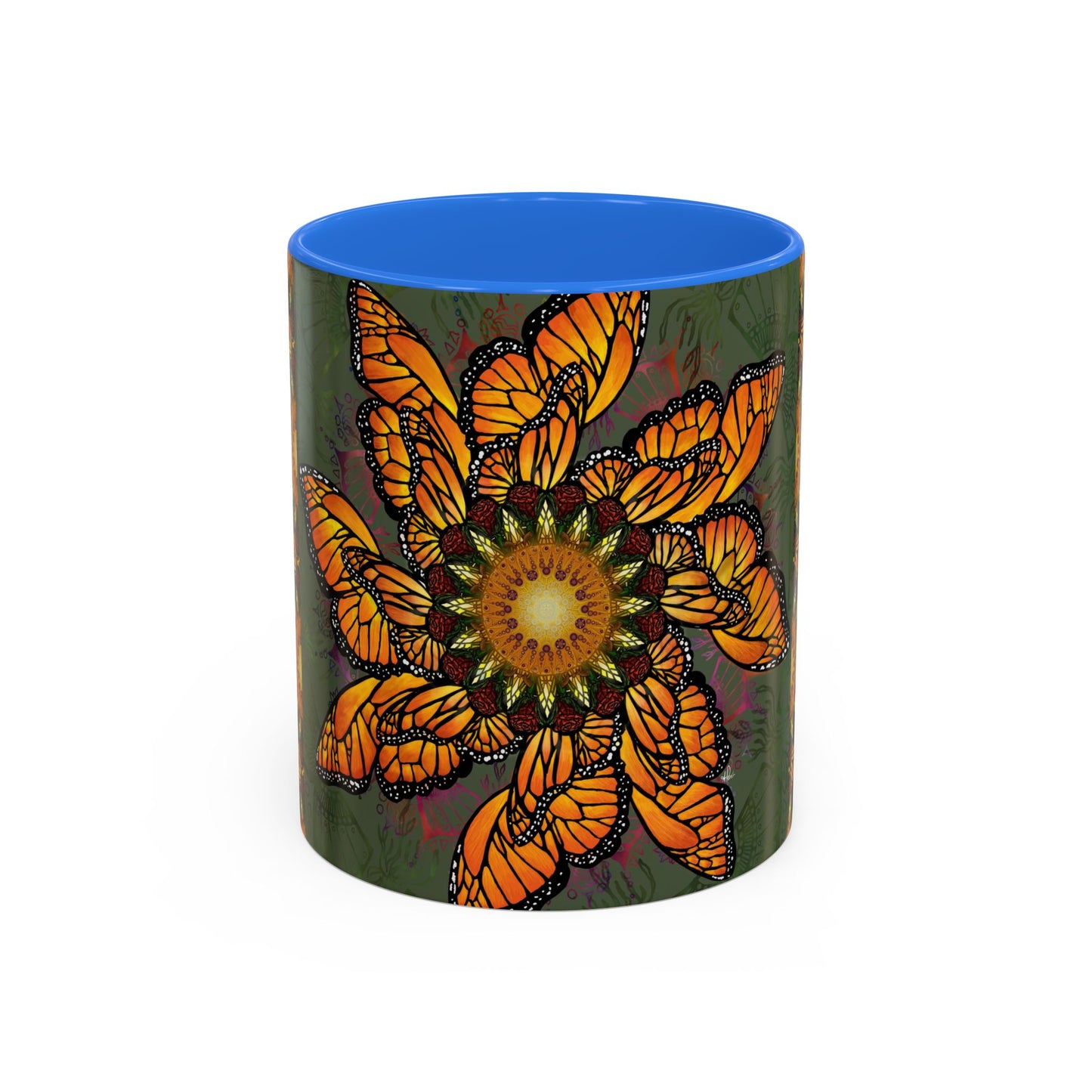 Pacio, Adam - Monarch Butterfly Mandala - Colorful Accent Mugs