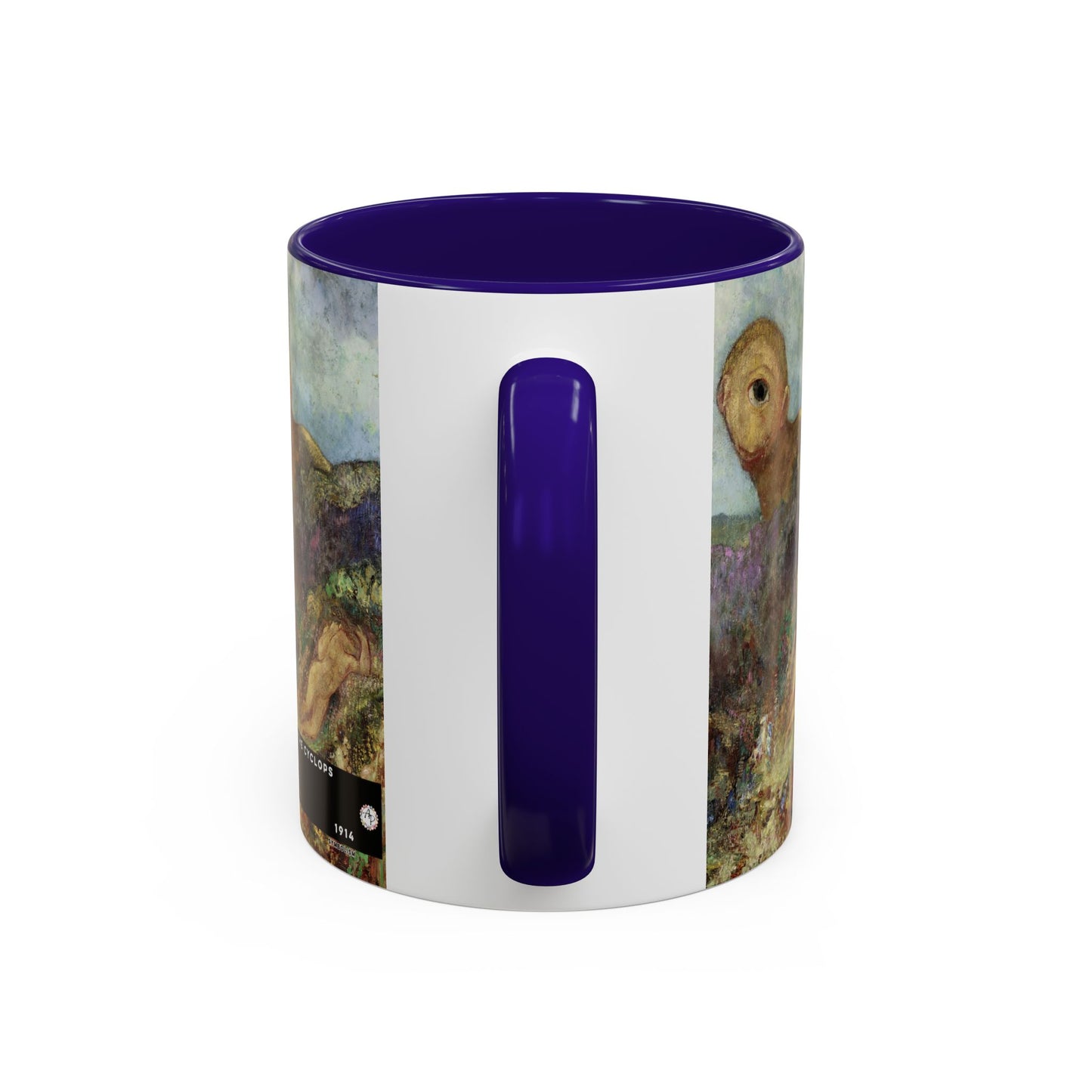 Redon, Odilon - The Cyclops (1914) - Colorful Accent Mugs