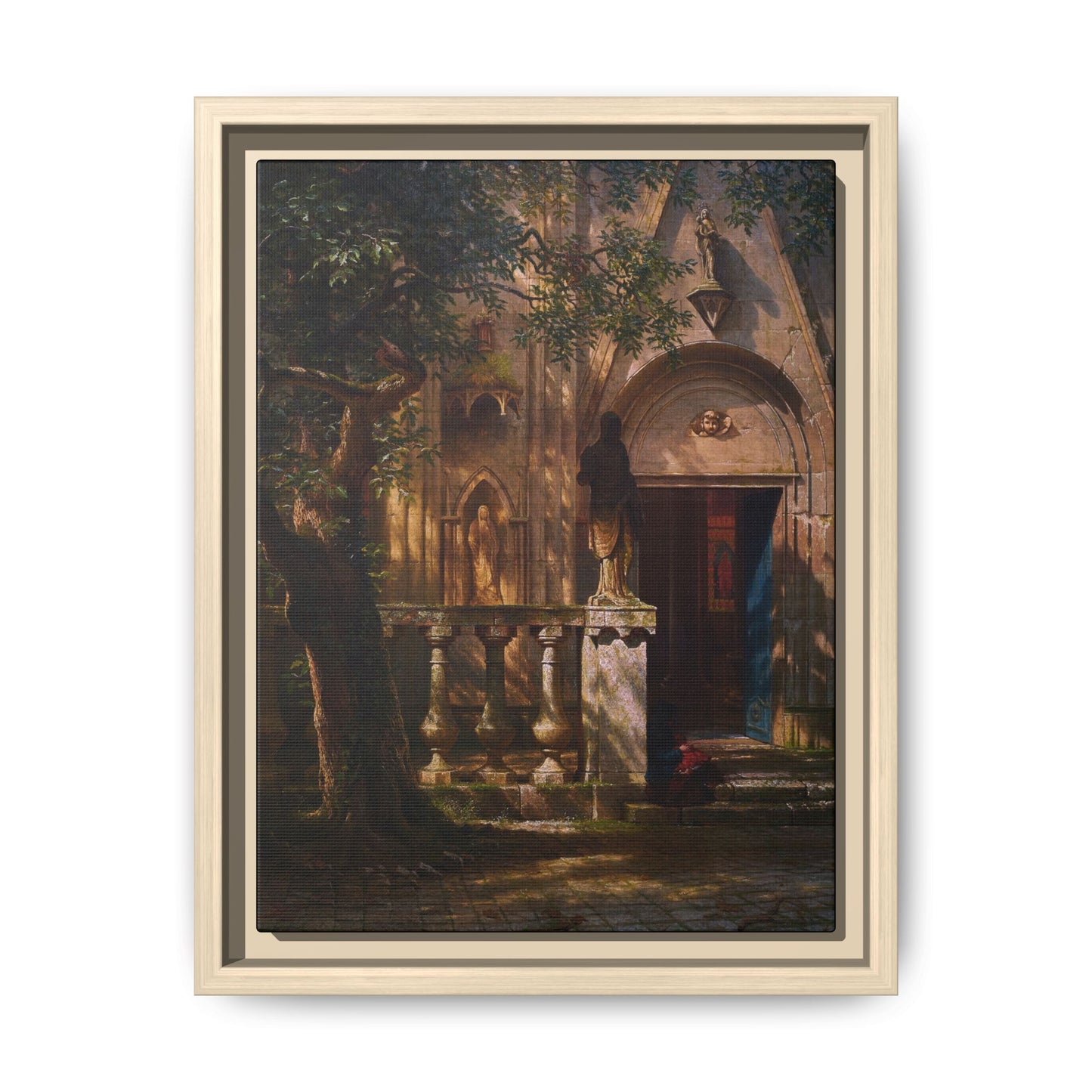 Bierstadt, Albert - Sunlight and Shadow  (1854) - Matte Canvas, Framed