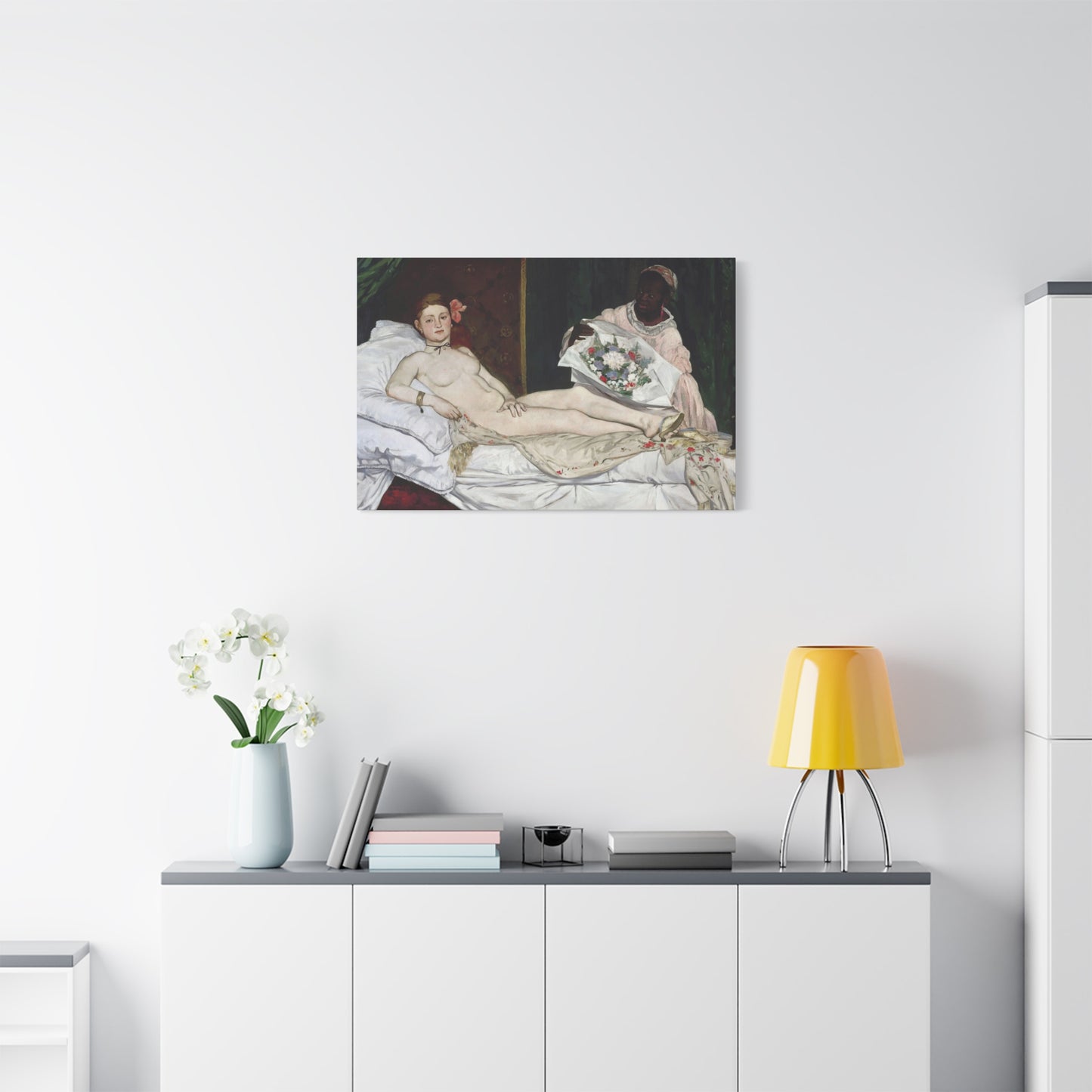 Manet, Édouard - Olympia (1870) - Canvas Block, unframed