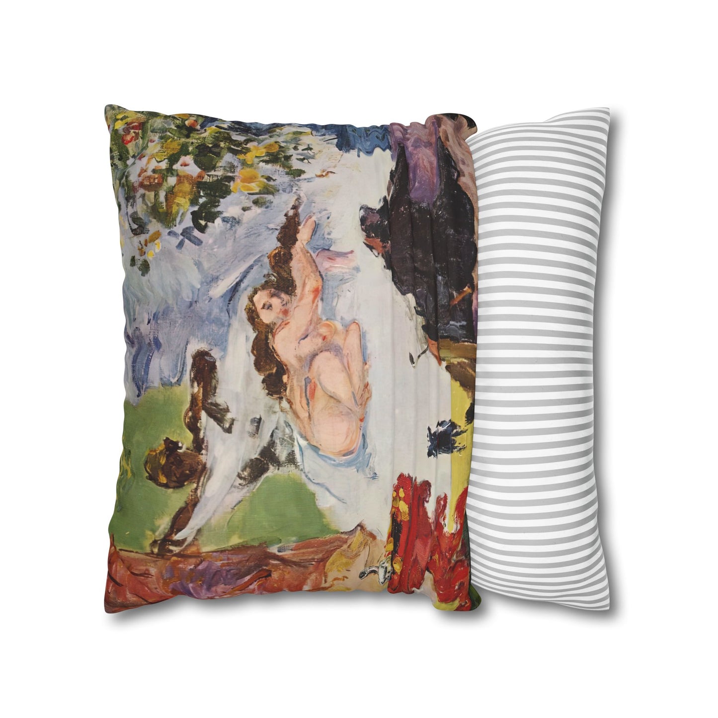Cézanne, Paul - A Modern Olympia (1874) - Suede Square Pillowcase