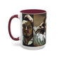 Courbet, Gustave - The Desperate Man (1843) - Colorful Accent Mugs