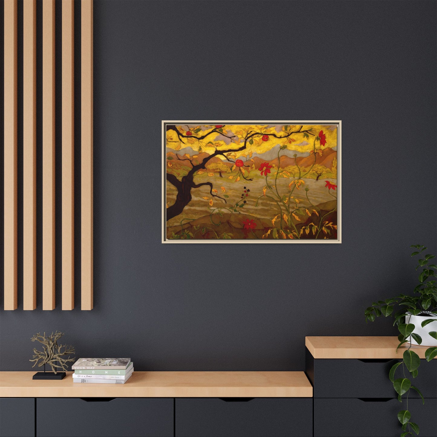 Ranson, Paul - Apple Tree with Red Fruit (1902) - Matte Canvas, Framed