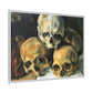 Cézanne, Paul - Pyramid of Skulls (1901) - Matte Canvas, Framed