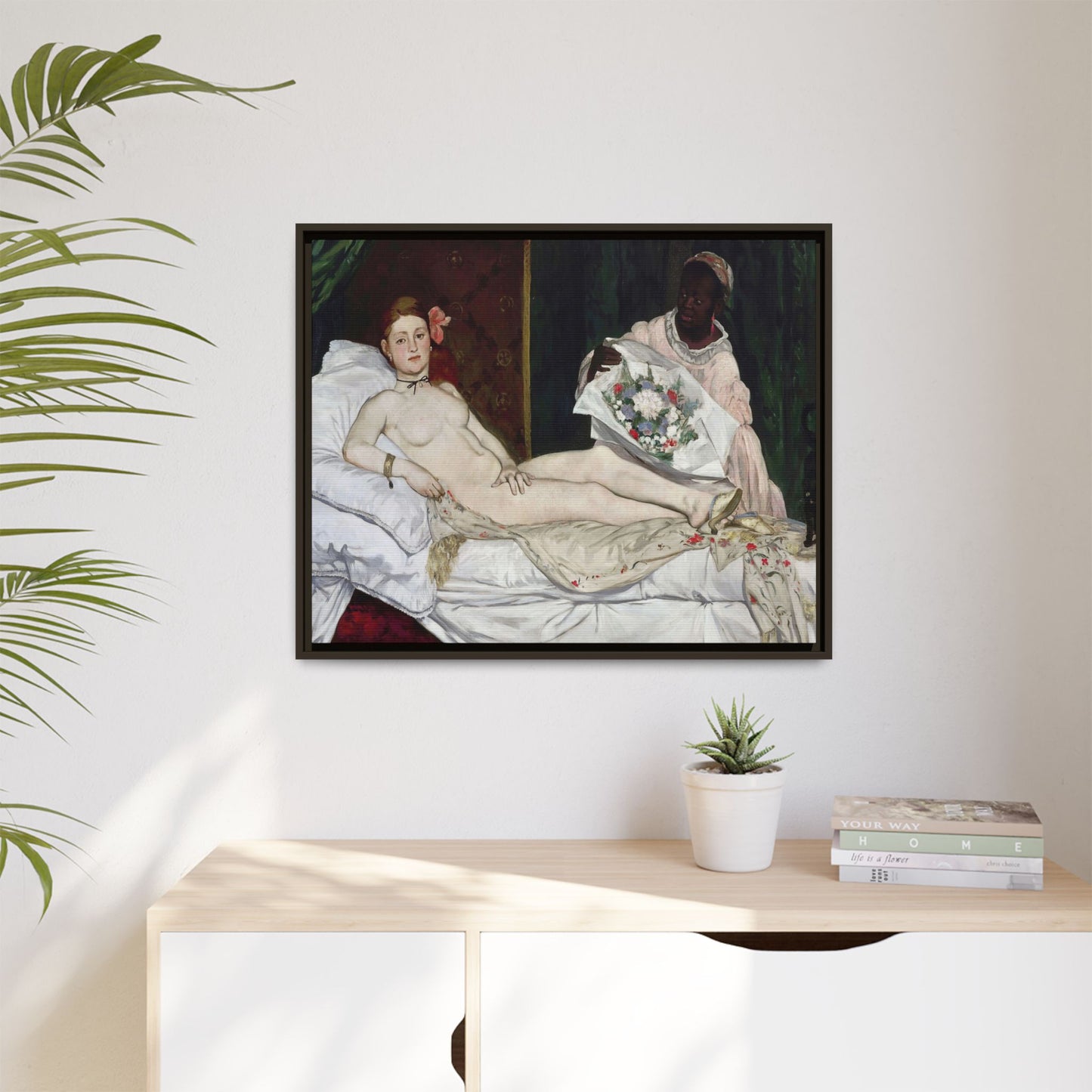 Manet, Édouard - Olympia (1870) - Matte Canvas, Framed