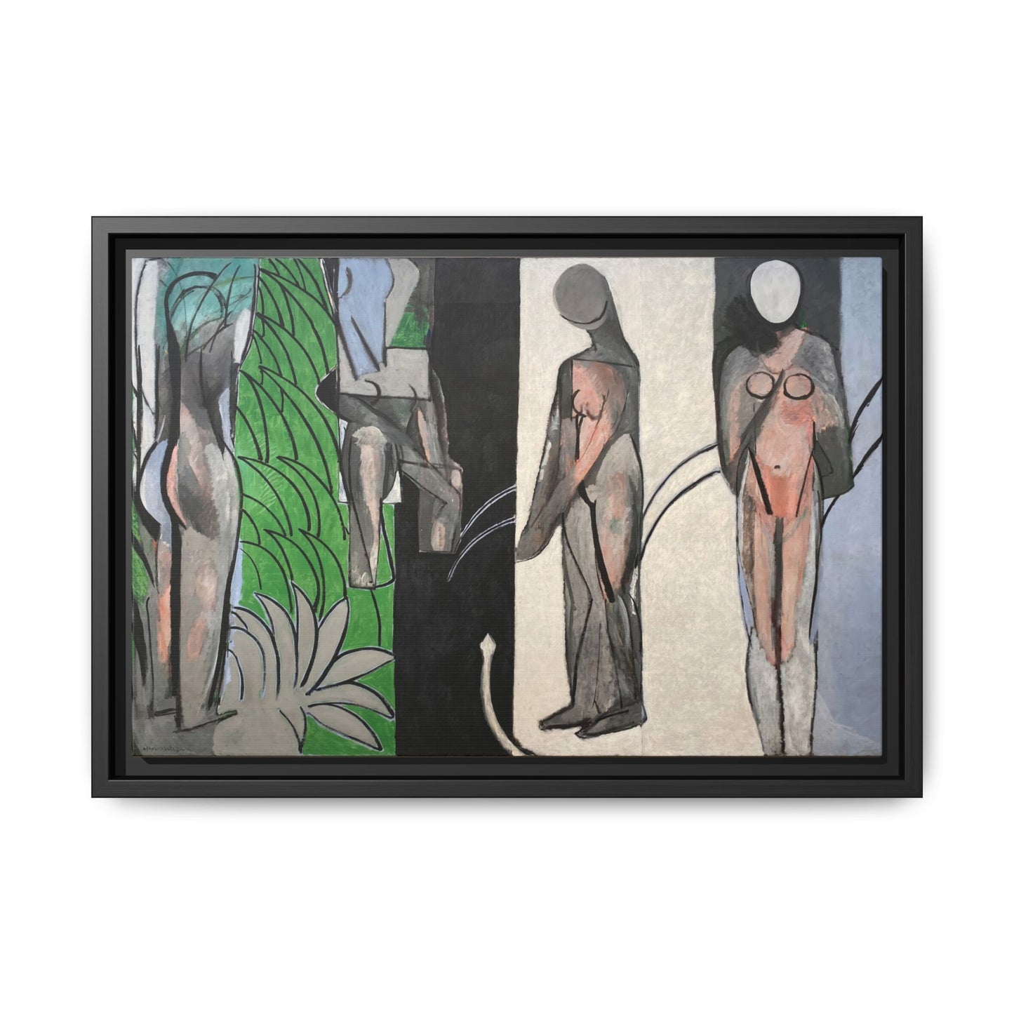 Matisse, Henri - Bathers by a River (1917) - Matte Canvas, Framed
