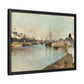 Morisot, Berthe - The Harbor at Lorient (1869) - Matte Canvas, Framed