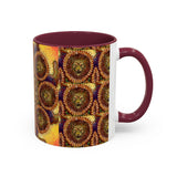 Lion Summer Mandala - Colorful Accent Mugs
