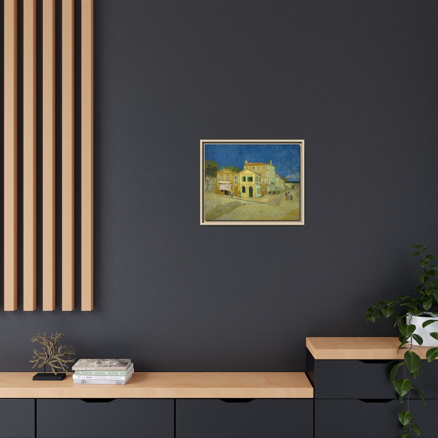 Van Gogh, Vincent - The Yellow House (1888) - Matte Canvas, Framed