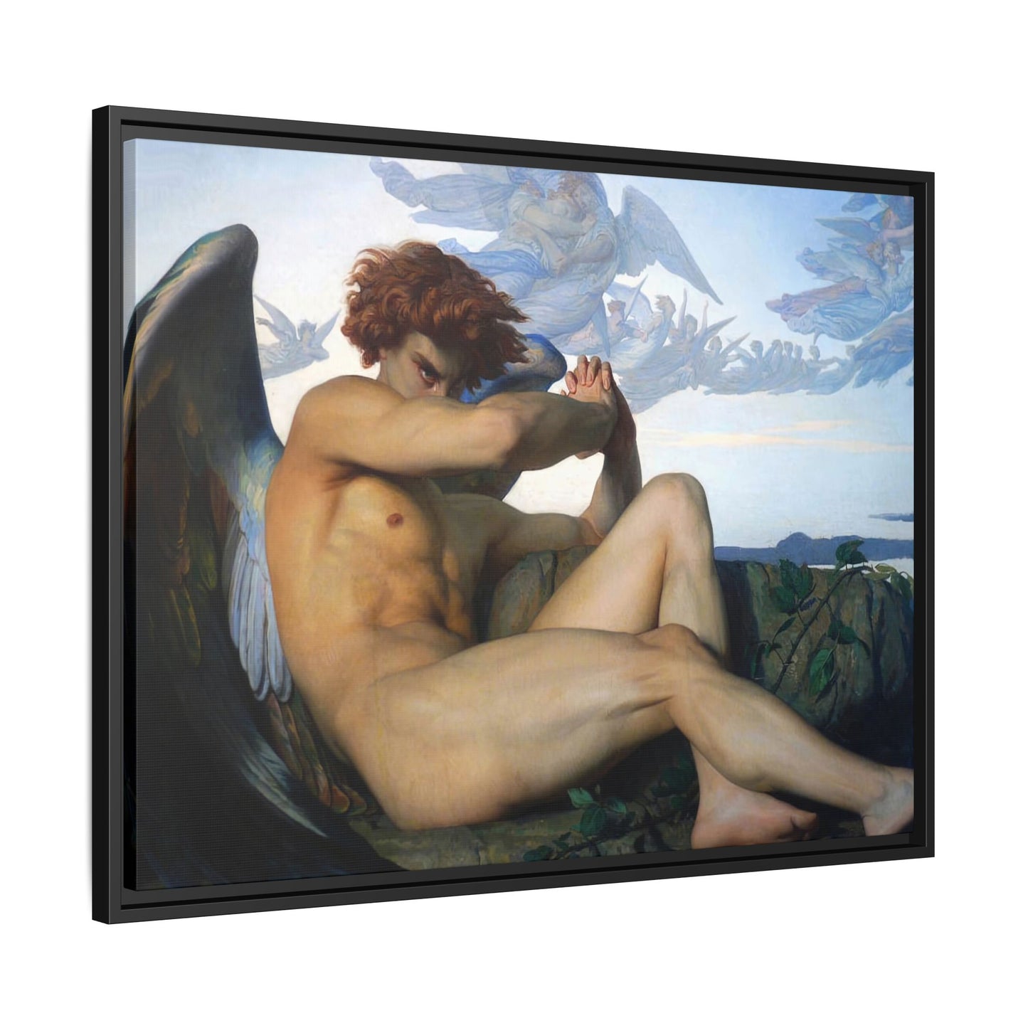 Cabanel, Alexandre - The Fallen Angel (1847) - Matte Canvas, Framed