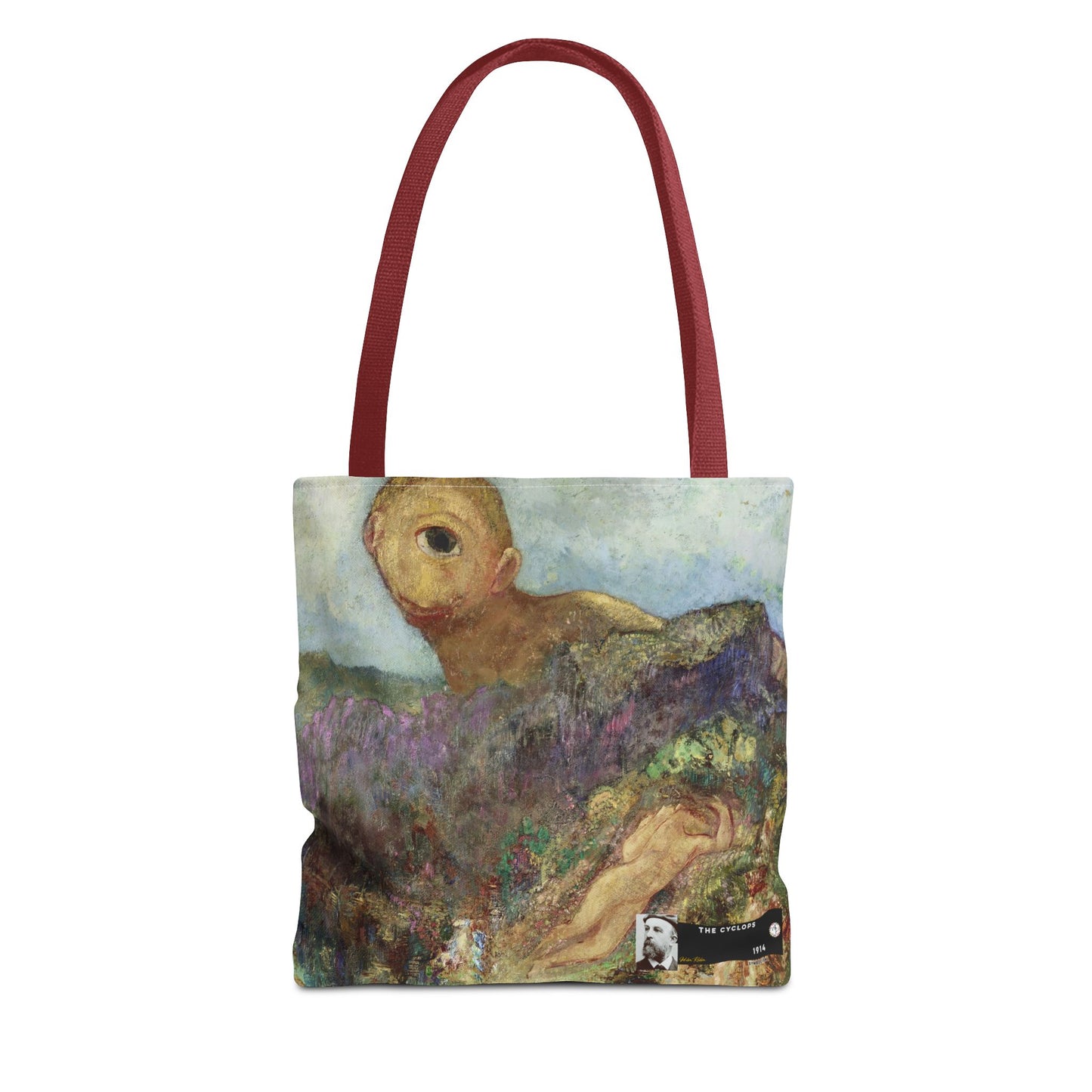 Redon, Odilon - The Cyclops (1914) - Tote Bag