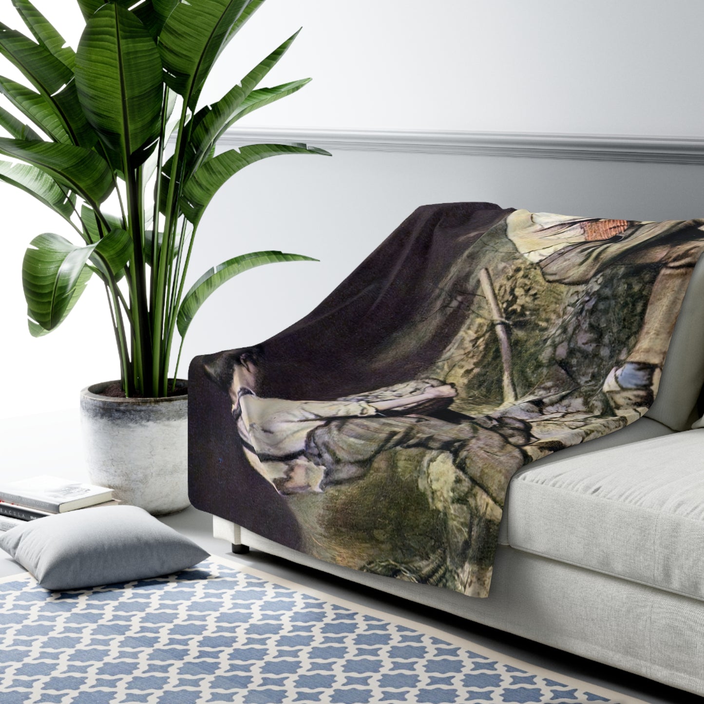 Courbet, Gustave - The Stone Breakers (1850) - Sherpa Fleece Blanket