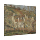 Pissarro, Camille - Red Roofs, Corner of a Village in Winter (1877) - Canvas Block, unframed